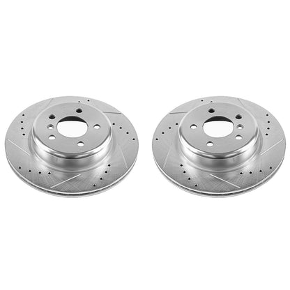 PowerStop Power Stop 11-16 BMW 528i Rear Evolution Drilled & Slotted Rotors - Pair EBR1235XPR