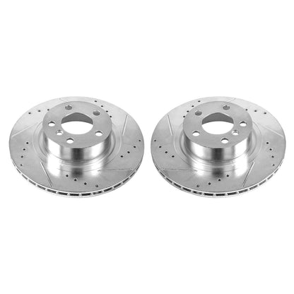 PowerStop Power Stop 11-17 BMW X3 Rear Evolution Drilled & Slotted Rotors - Pair EBR1240XPR