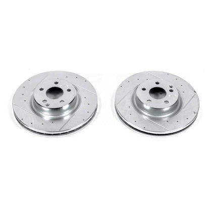 PowerStop Power Stop 2006 Mercedes-Benz CLS500 Front Evolution Drilled & Slotted Rotors - Pair EBR1248XPR
