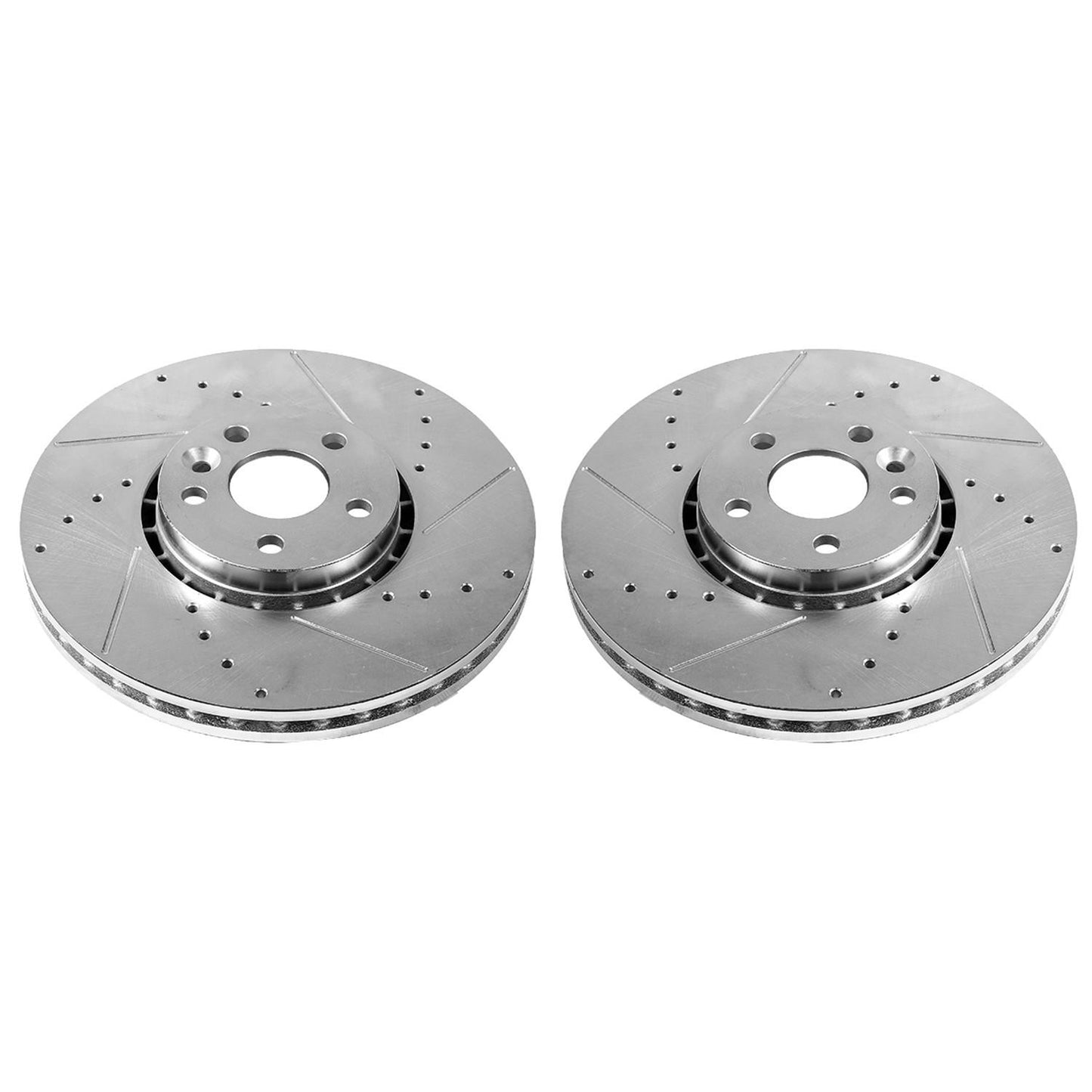 PowerStop Power Stop 2000 Volvo V70 Front Evolution Drilled & Slotted Rotors - Pair EBR1283XPR