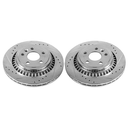 PowerStop Power Stop 10-17 Volvo XC60 Rear Evolution Drilled & Slotted Rotors - Pair EBR1284XPR