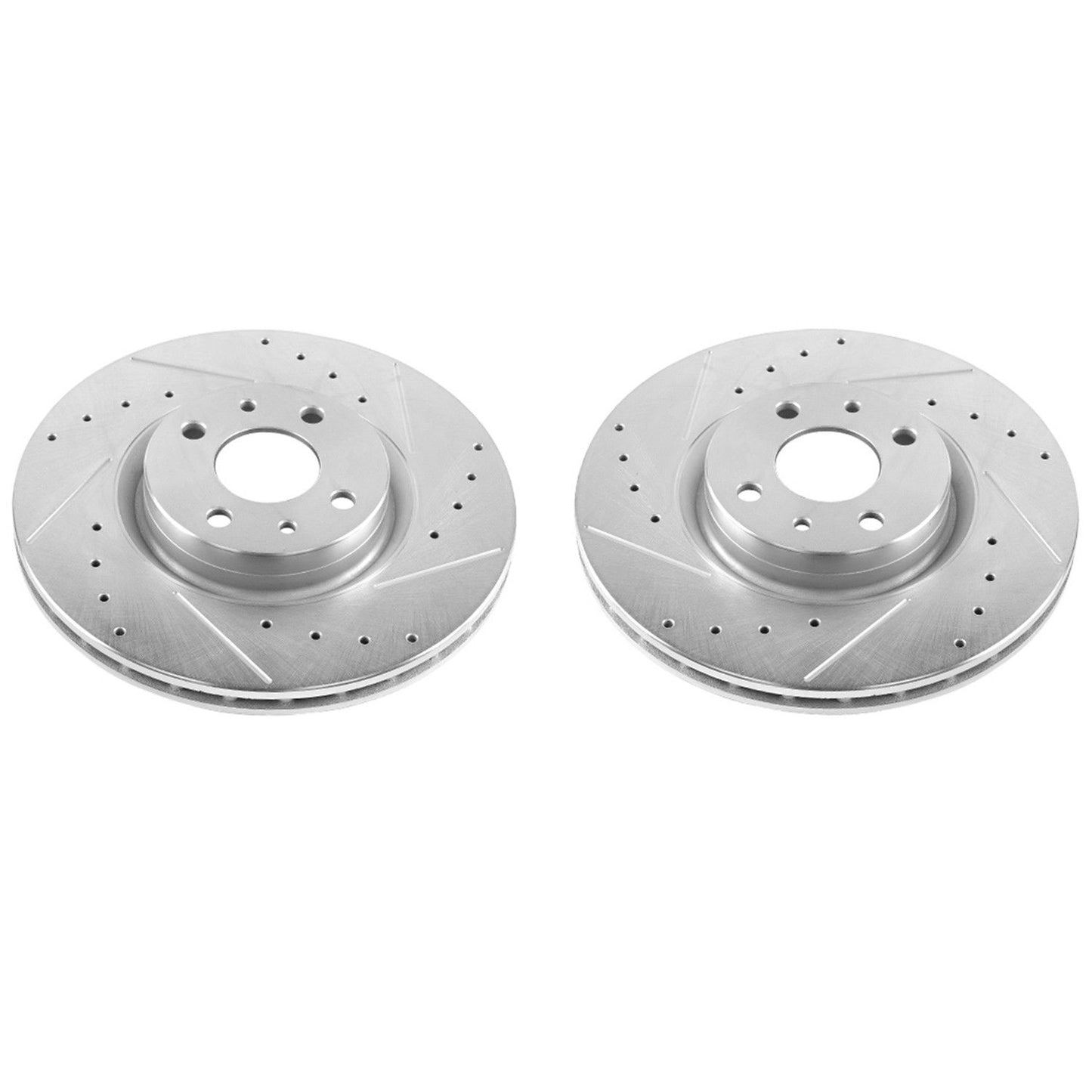 PowerStop Power Stop 12-18 Fiat 500 Front Evolution Drilled & Slotted Rotors - Pair EBR1297XPR