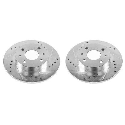 PowerStop Power Stop 12-18 Fiat 500 Rear Evolution Drilled & Slotted Rotors - Pair EBR1298XPR