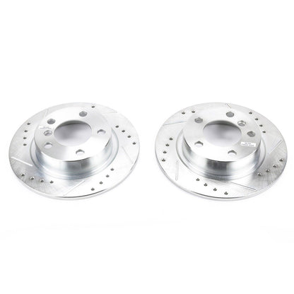 PowerStop Power Stop 11-16 Mini Cooper Countryman Rear Evolution Drilled & Slotted Rotors - Pair EBR1412XPR