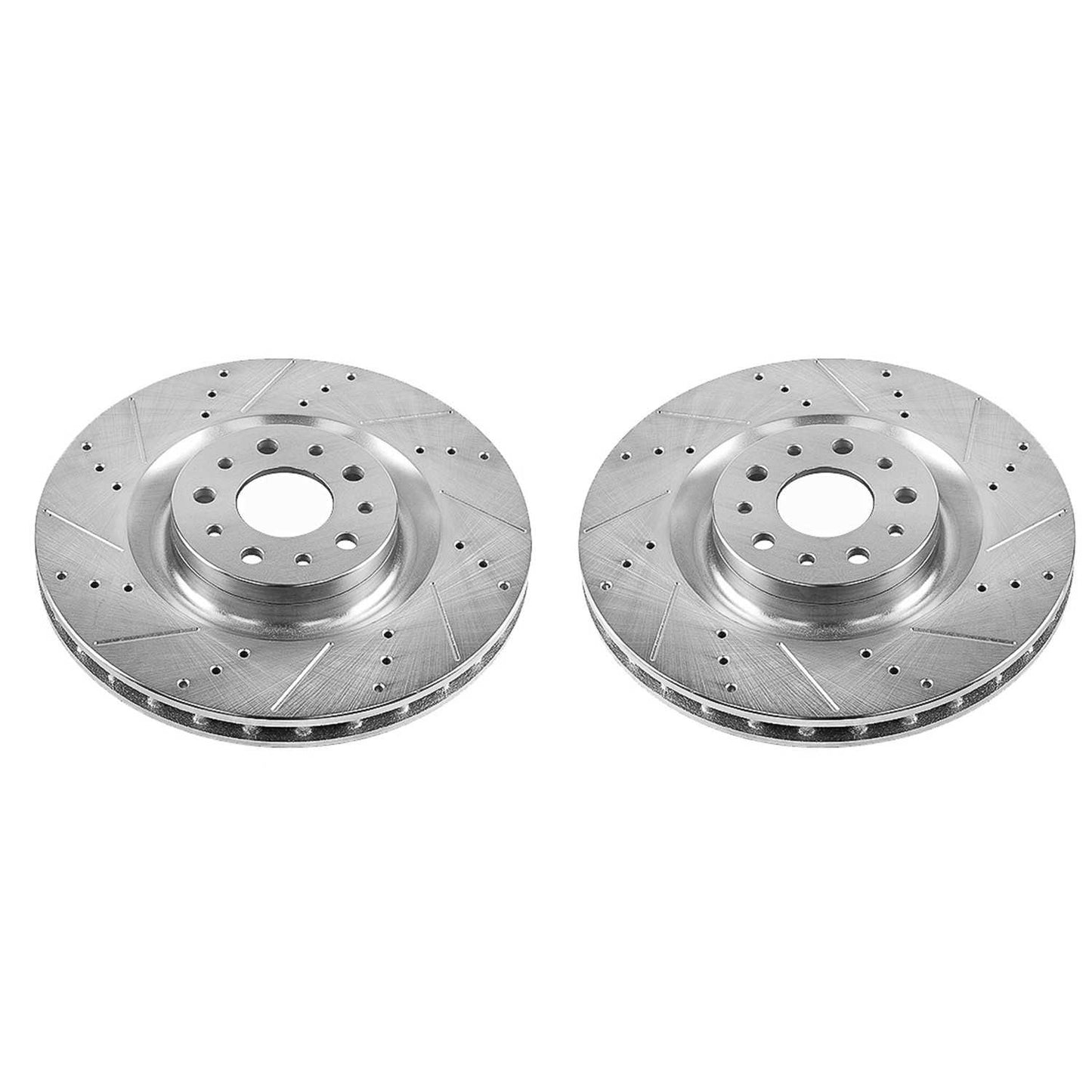 PowerStop Power Stop 14-19 Fiat 500L Front Evolution Drilled & Slotted Rotors - Pair EBR1425XPR