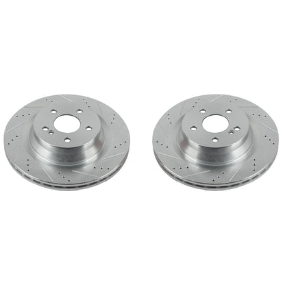 PowerStop Power Stop 12-18 Mercedes-Benz CLS550 Rear Evolution Drilled & Slotted Rotors - Pair EBR1451XPR