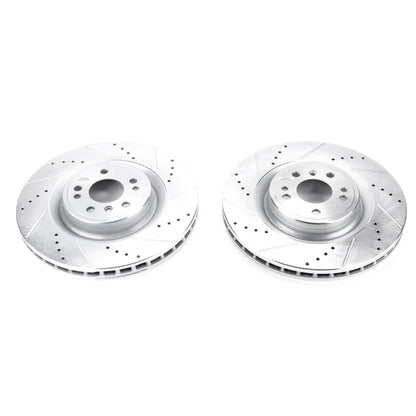 PowerStop Power Stop 16-17 Mercedes-Benz GLE300d Front Evolution Drilled & Slotted Rotors - Pair EBR1452XPR