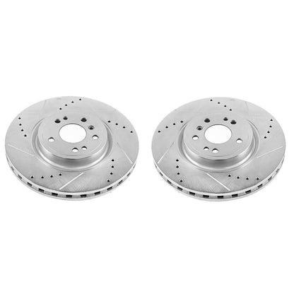 PowerStop Power Stop 16-17 Mercedes-Benz GLE300d Front Evolution Drilled & Slotted Rotors - Pair EBR1460XPR