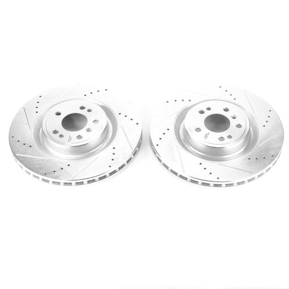 PowerStop Power Stop 13-16 Mercedes-Benz GL350 Front Evolution Drilled & Slotted Rotors - Pair EBR1463XPR