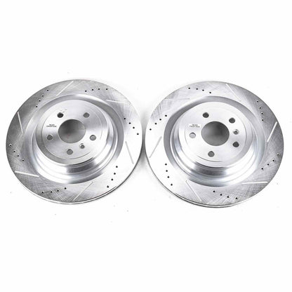 PowerStop Power Stop 13-16 Mercedes-Benz GL350 Rear Evolution Drilled & Slotted Rotors - Pair EBR1600XPR