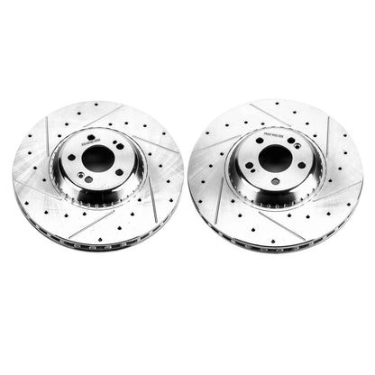PowerStop Power Stop 2017 Mercedes-Benz Maybach S550 Front Evolution Drilled & Slotted Rotors - Pair EBR1601XPR