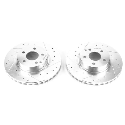 PowerStop Power Stop 04-06 Mercedes-Benz E500 Front Evolution Drilled & Slotted Rotors - Pair EBR1629XPR