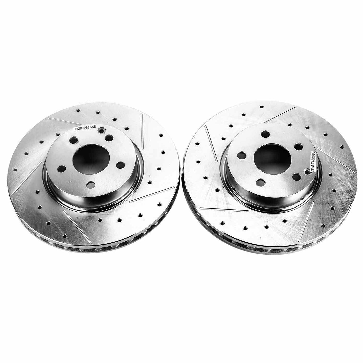 PowerStop Power Stop 17-19 Audi A4 Front Evolution Drilled & Slotted Rotors - Pair EBR1637XPR