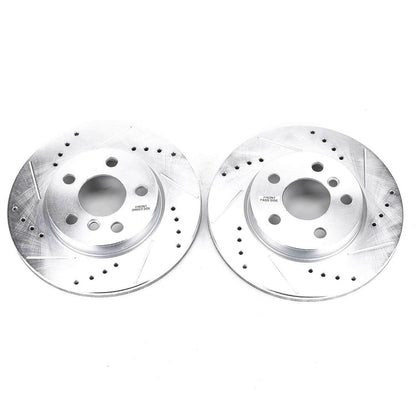 PowerStop Power Stop 14-19 Mini Cooper Front Evolution Drilled & Slotted Rotors - Pair EBR1646XPR