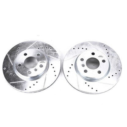 PowerStop Power Stop 2014 Mini Cooper Front Evolution Drilled & Slotted Rotors - Pair EBR1647XPR