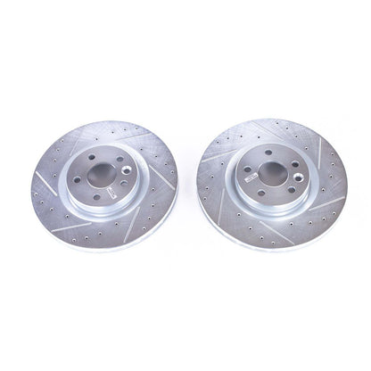 PowerStop Power Stop 2018 Jaguar E-Pace Front Evolution Drilled & Slotted Rotors - Pair EBR1653XPR