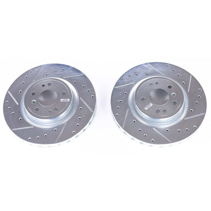PowerStop Power Stop 2018 Mercedes-Benz GLE350 Front Evolution Drilled & Slotted Rotors - Pair EBR1660XPR