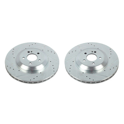 Power Stop 19-20 Mercedes-Benz CLS450 Rear Evolution Drilled & Slotted Rotors - Pair EBR1681XPR