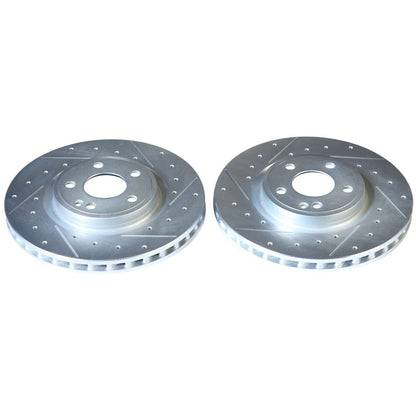 Power Stop 17-19 Infiniti QX30 Front Evolution Drilled & Slotted Rotors - Pair EBR1821XPR