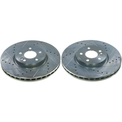 PowerStop Power Stop 19-22 Mercedes-Benz A220 Front Drilled & Slotted Rotor - Pair EBR1826XPR