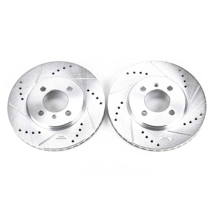 PowerStop Power Stop 1991 BMW 318i Front Evolution Drilled & Slotted Rotors - Pair EBR219XPR