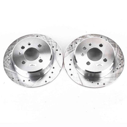 PowerStop Power Stop 1991 BMW 318i Rear Evolution Drilled & Slotted Rotors - Pair EBR220XPR