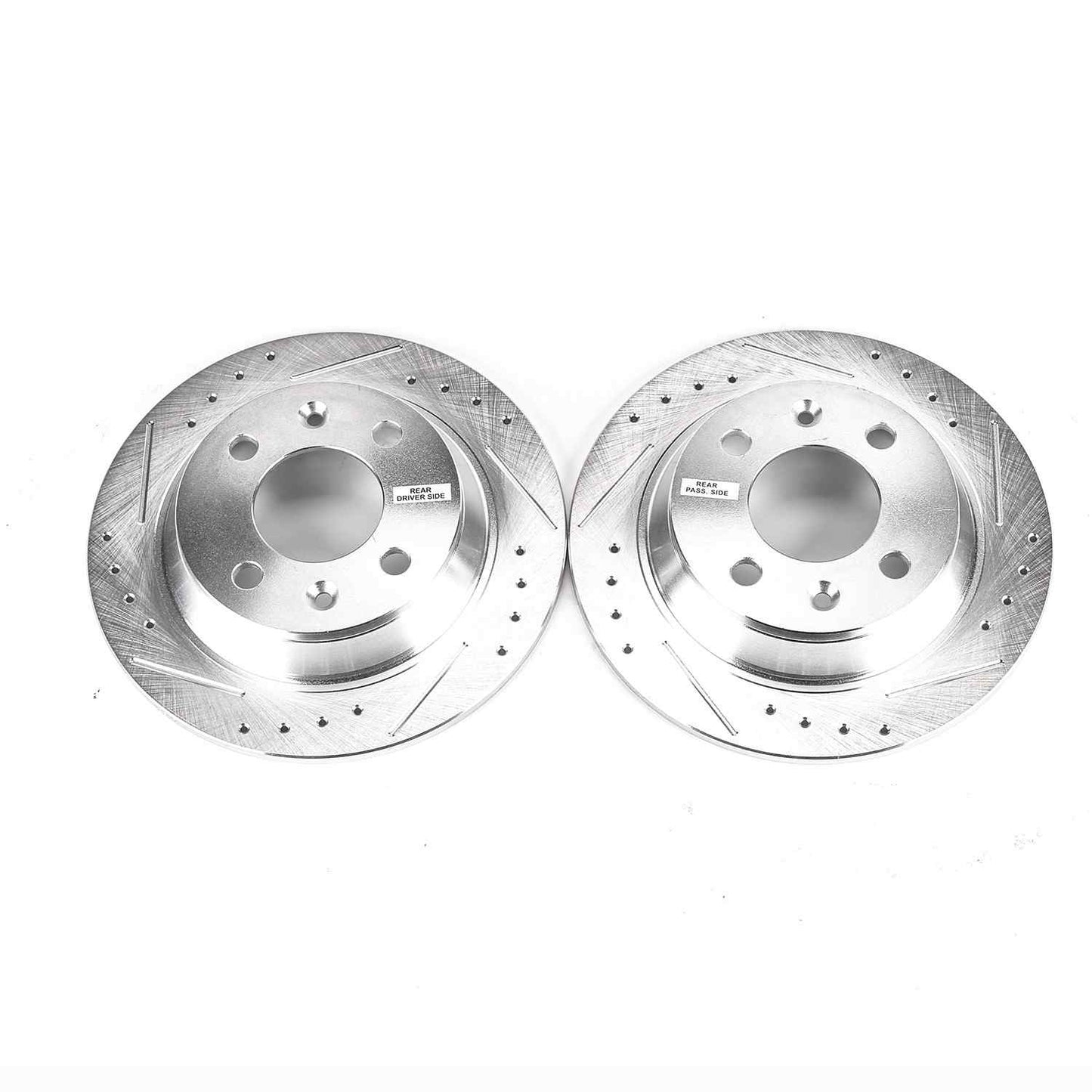PowerStop Power Stop 87-93 Saab 900 Rear Evolution Drilled & Slotted Rotors - Pair EBR232XPR