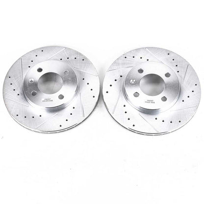 PowerStop Power Stop 95-02 Volkswagen Cabrio Front Evolution Drilled & Slotted Rotors - Pair EBR251XPR