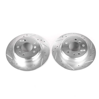 PowerStop Power Stop 89-95 BMW 525i Rear Evolution Drilled & Slotted Rotors - Pair EBR289XPR