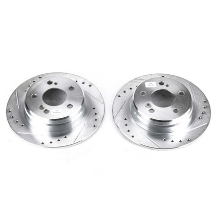 PowerStop Power Stop 90-93 Mercedes-Benz 300SL Rear Evolution Drilled & Slotted Rotors - Pair EBR417XPR