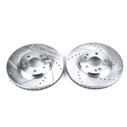 PowerStop Power Stop 90-93 Mercedes-Benz 300SL Front Evolution Drilled & Slotted Rotors - Pair EBR418XPR