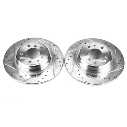 PowerStop Power Stop 1995 BMW 740i Rear Evolution Drilled & Slotted Rotors - Pair EBR422XPR