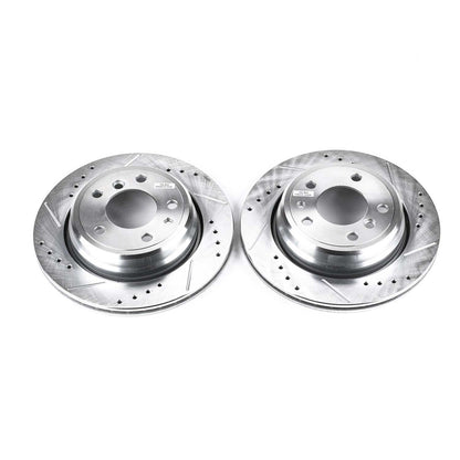 PowerStop Power Stop 94-95 BMW 540i Rear Evolution Drilled & Slotted Rotors - Pair EBR449XPR