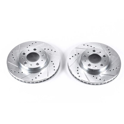 PowerStop Power Stop 94-97 Volvo 850 Front Evolution Drilled & Slotted Rotors - Pair EBR458XPR
