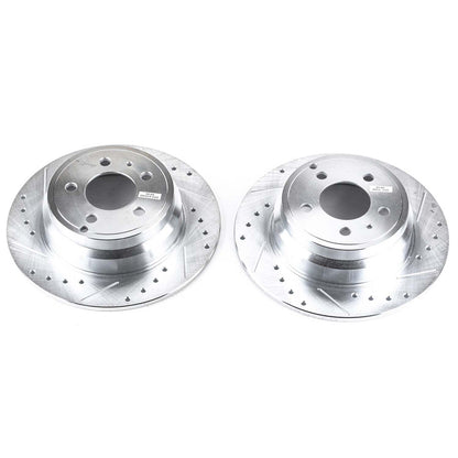 PowerStop Power Stop 94-97 Volvo 850 Rear Evolution Drilled & Slotted Rotors - Pair EBR459XPR