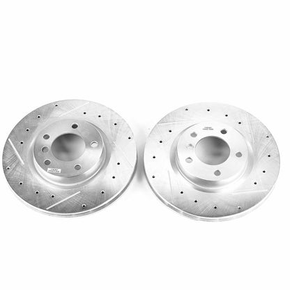 PowerStop Power Stop 95-99 BMW M3 Front Evolution Drilled & Slotted Rotors - Pair EBR466XPR