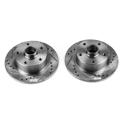 PowerStop Power Stop 96-01 Audi A4 Rear Evolution Drilled & Slotted Rotors - Pair EBR472XPR