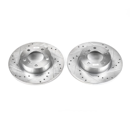PowerStop Power Stop 95-99 BMW 318ti Front Evolution Drilled & Slotted Rotors - Pair EBR473XPR