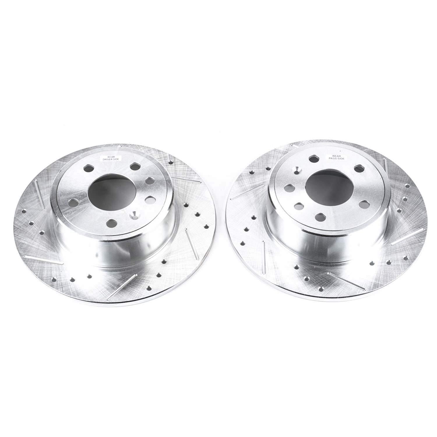 PowerStop Power Stop 99-03 Saab 9-3 Rear Evolution Drilled & Slotted Rotors - Pair EBR612XPR