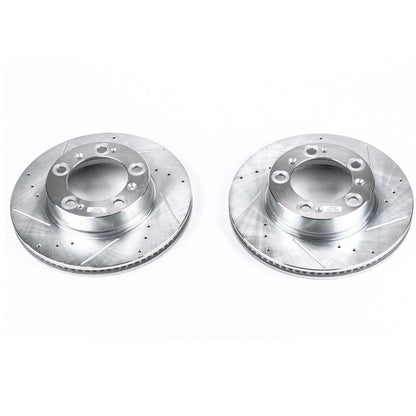 PowerStop Power Stop 97-04 Porsche Boxster Front Evolution Drilled & Slotted Rotors - Pair EBR620XPR