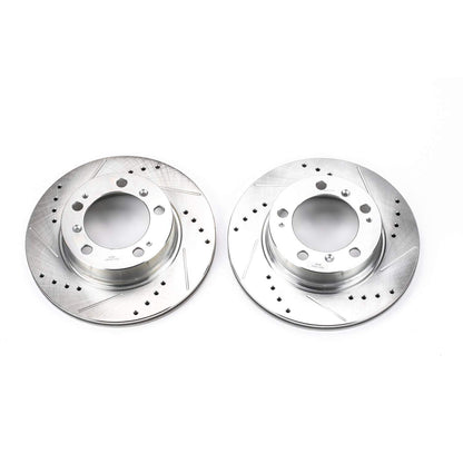 PowerStop Power Stop 97-04 Porsche Boxster Rear Evolution Drilled & Slotted Rotors - Pair EBR621XPR