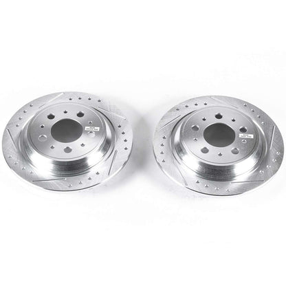 PowerStop Power Stop 99-00 Volvo S70 Rear Evolution Drilled & Slotted Rotors - Pair EBR624XPR