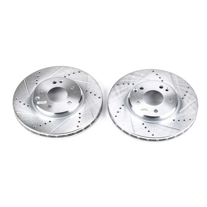 PowerStop Power Stop 04-08 Chrysler Crossfire Front Evolution Drilled & Slotted Rotors - Pair EBR625XPR