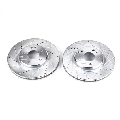 PowerStop Power Stop 04-08 Chrysler Crossfire Front Evolution Drilled & Slotted Rotors - Pair EBR625XPR