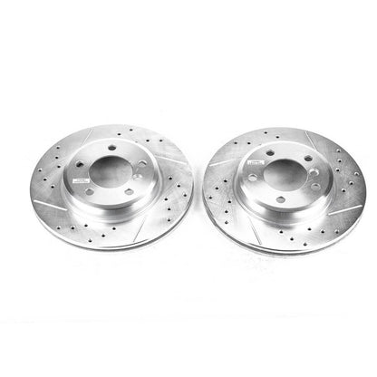 PowerStop Power Stop 2000 BMW 323i Front Evolution Drilled & Slotted Rotors - Pair EBR630XPR