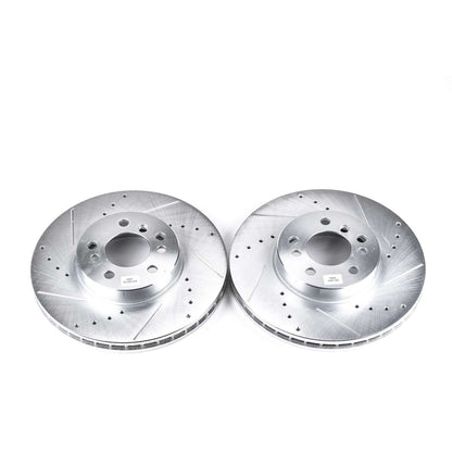 PowerStop Power Stop 00-06 BMW X5 Front Evolution Drilled & Slotted Rotors - Pair EBR632XPR