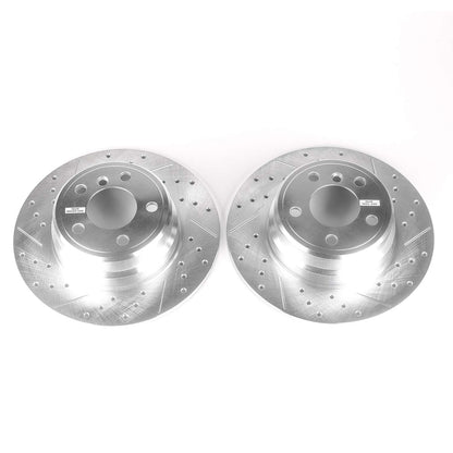 PowerStop Power Stop 00-06 BMW X5 Rear Evolution Drilled & Slotted Rotors - Pair EBR633XPR