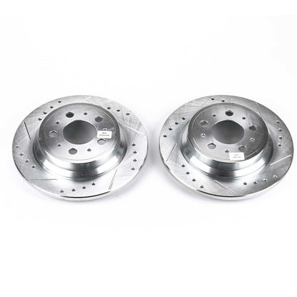 PowerStop Power Stop 01-09 Volvo S60 Rear Evolution Drilled & Slotted Rotors - Pair EBR634XPR