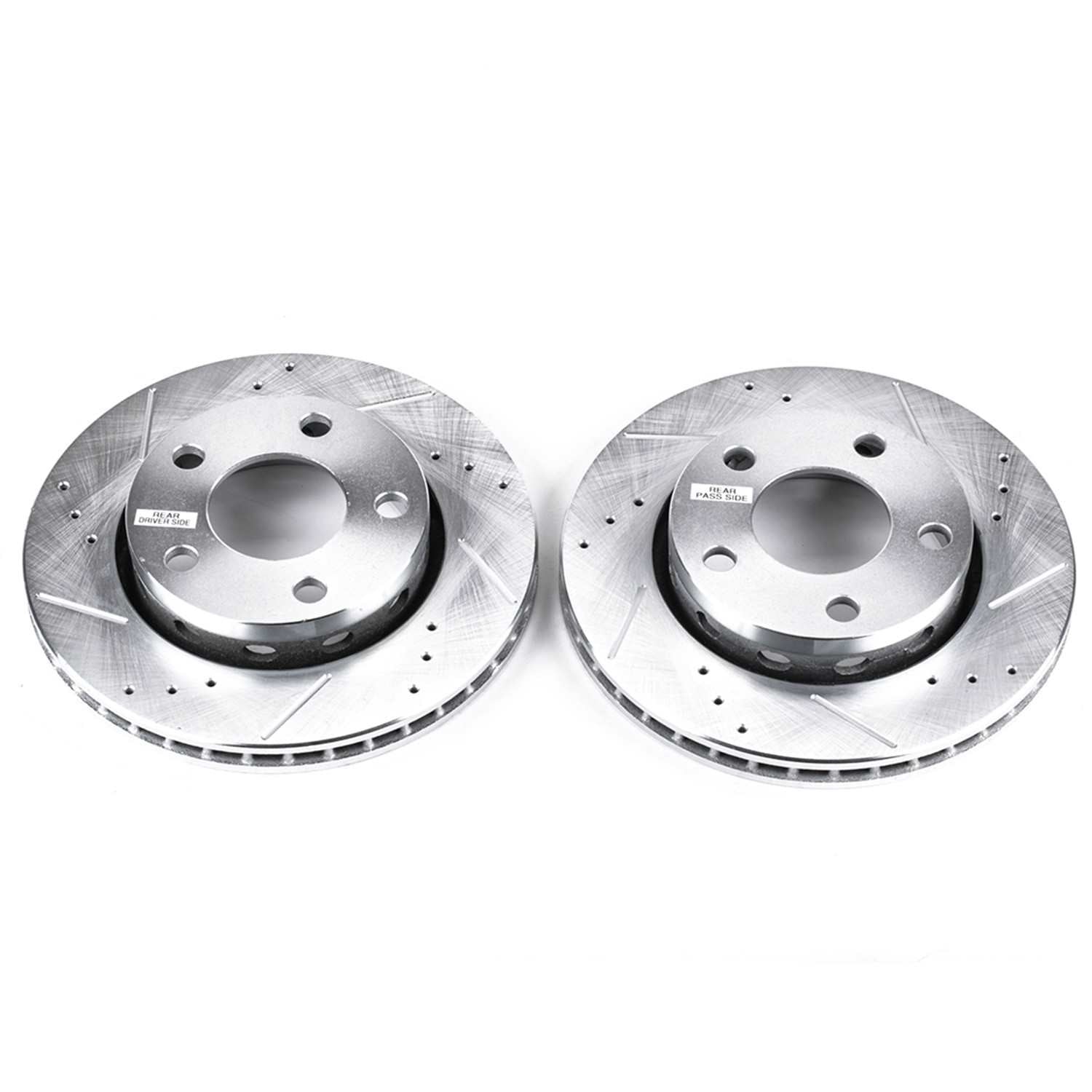 PowerStop Power Stop 00-02 Audi S4 Rear Evolution Drilled & Slotted Rotors - Pair EBR638XPR