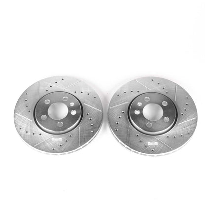 PowerStop Power Stop 99-10 Volkswagen Beetle Front Evolution Drilled & Slotted Rotors - Pair EBR641XPR